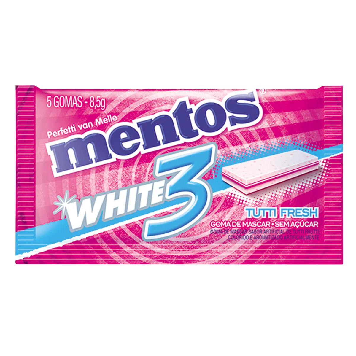 Goma de Mascar Sabor Tutti Fresh MENTOS 8,5g