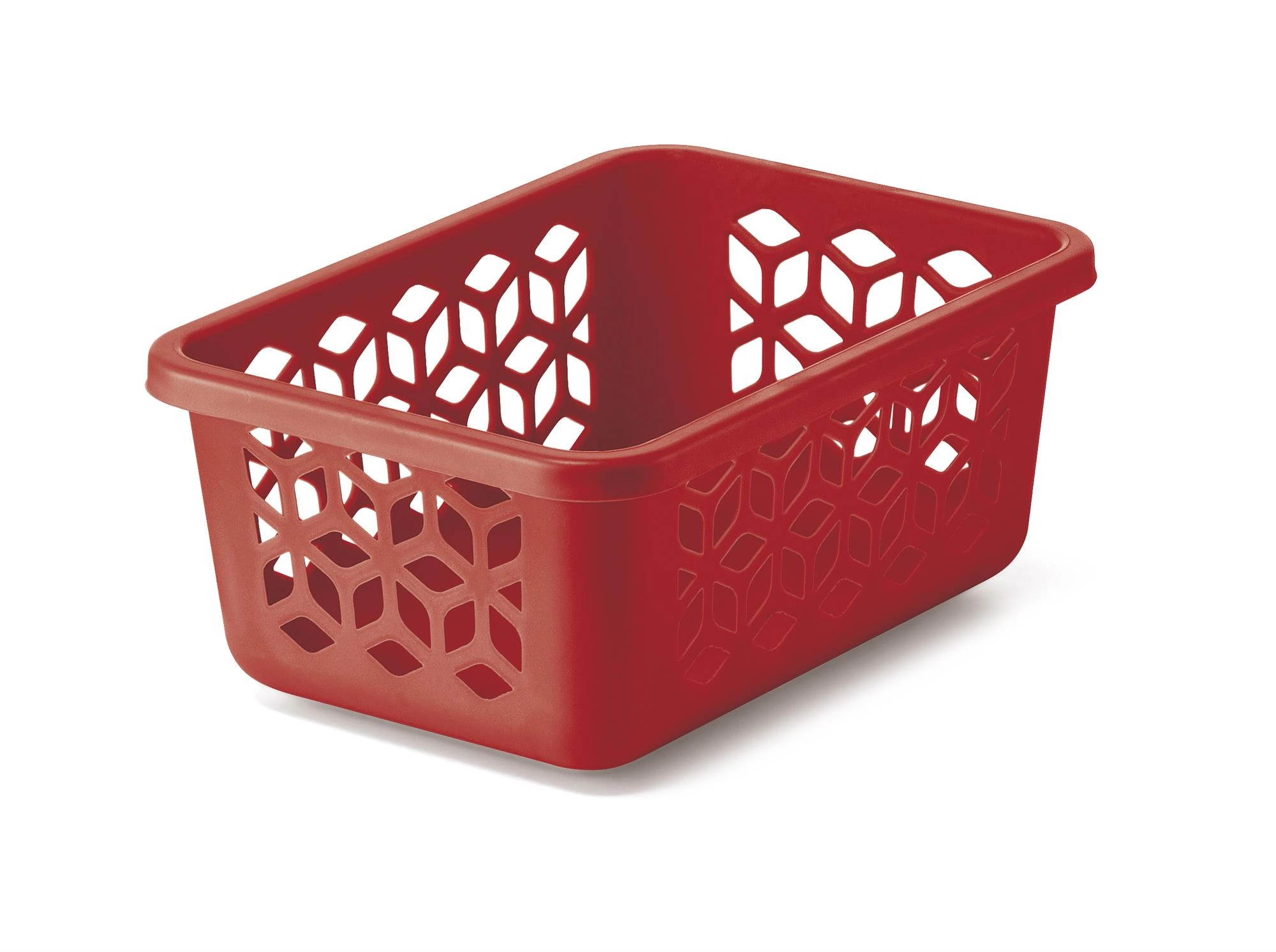 Cesto Organizador Uz Vermelho Solido Plast P