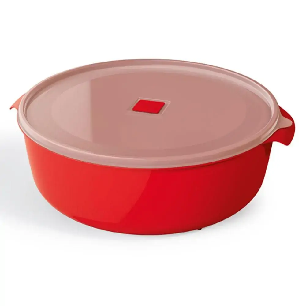 Pote Premium 5 Litros Sólido De Plástico Vermelho