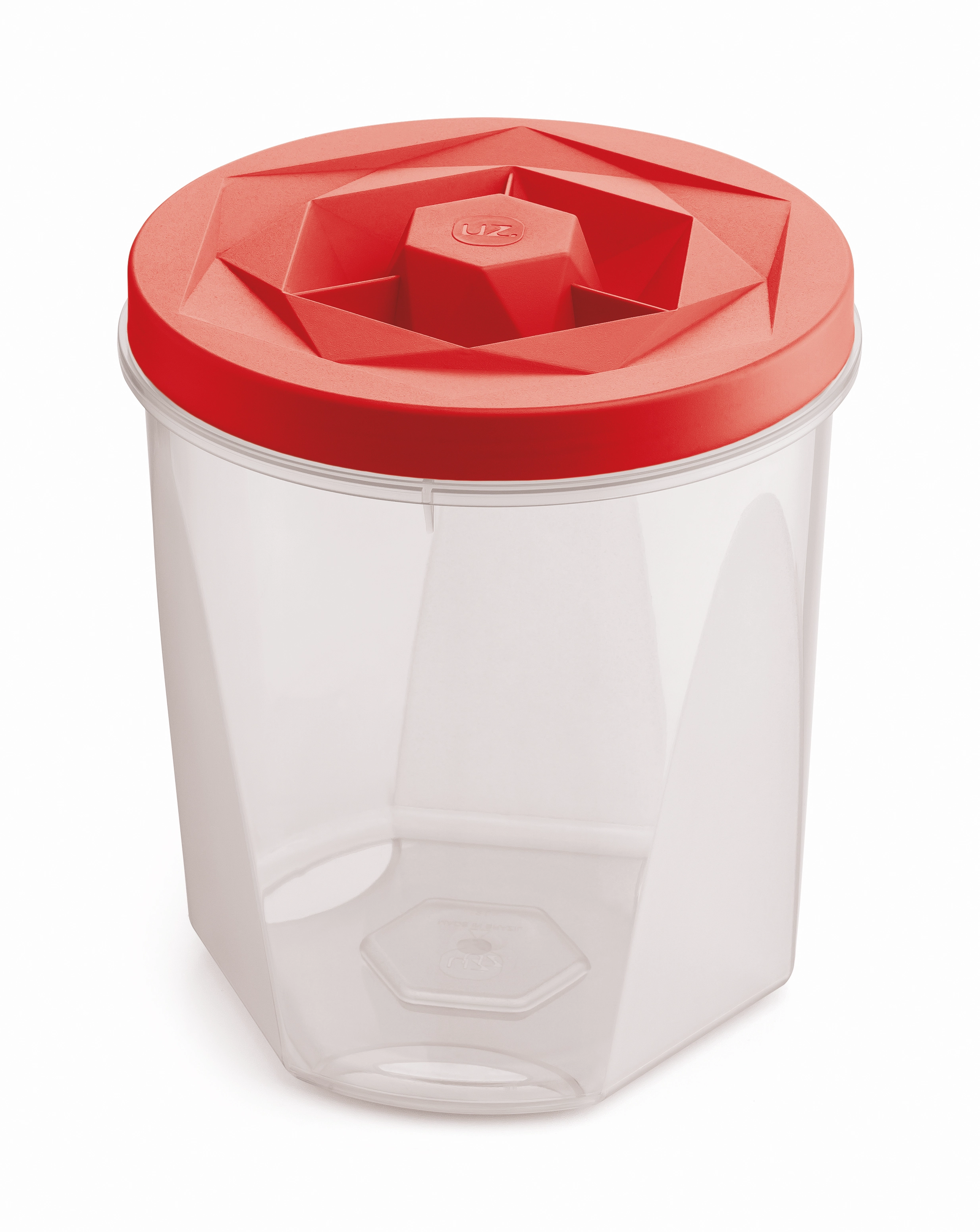 Uz275 Vm / 6 Porta Mantimentos Vision 2l Vermelho Translucido De Plastico