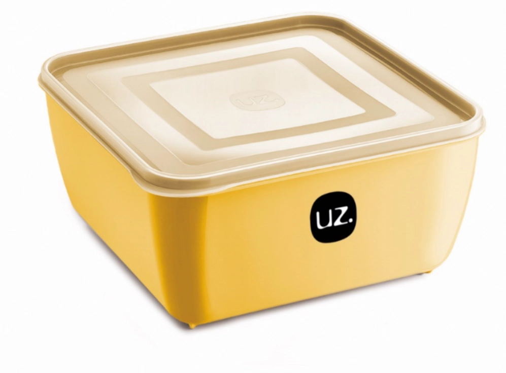 Multiuso Quadrado 2,5l Premium Amarelo Solido Plast