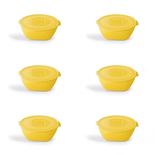 Pote Uz Plasticos Redondo Color 0,8lt Amarelo Ref.uz234 Am Un