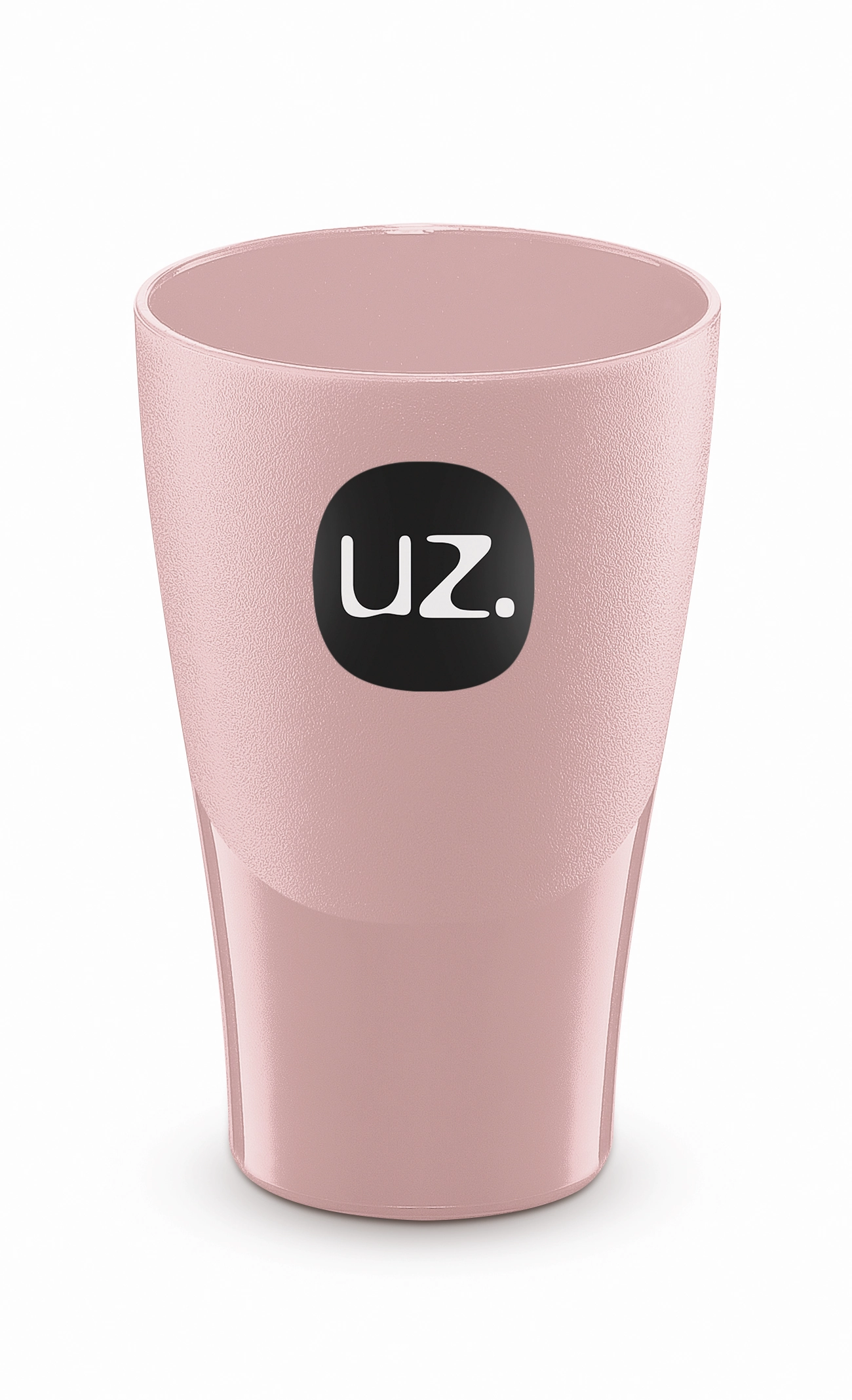 Copo 300ml Rosa Solido De Plastico