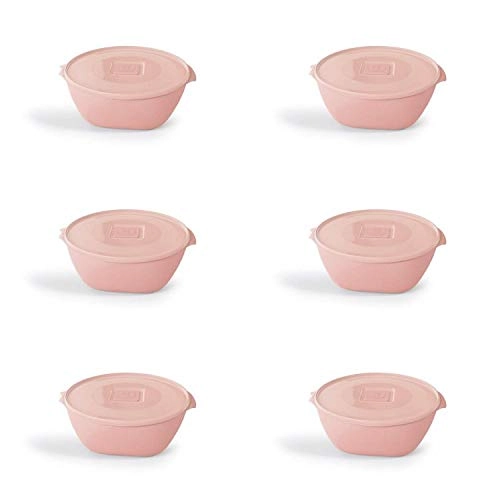 Pote Organizador Premium Multiuso 800ml de Plástico Uz Rosa Sólido
