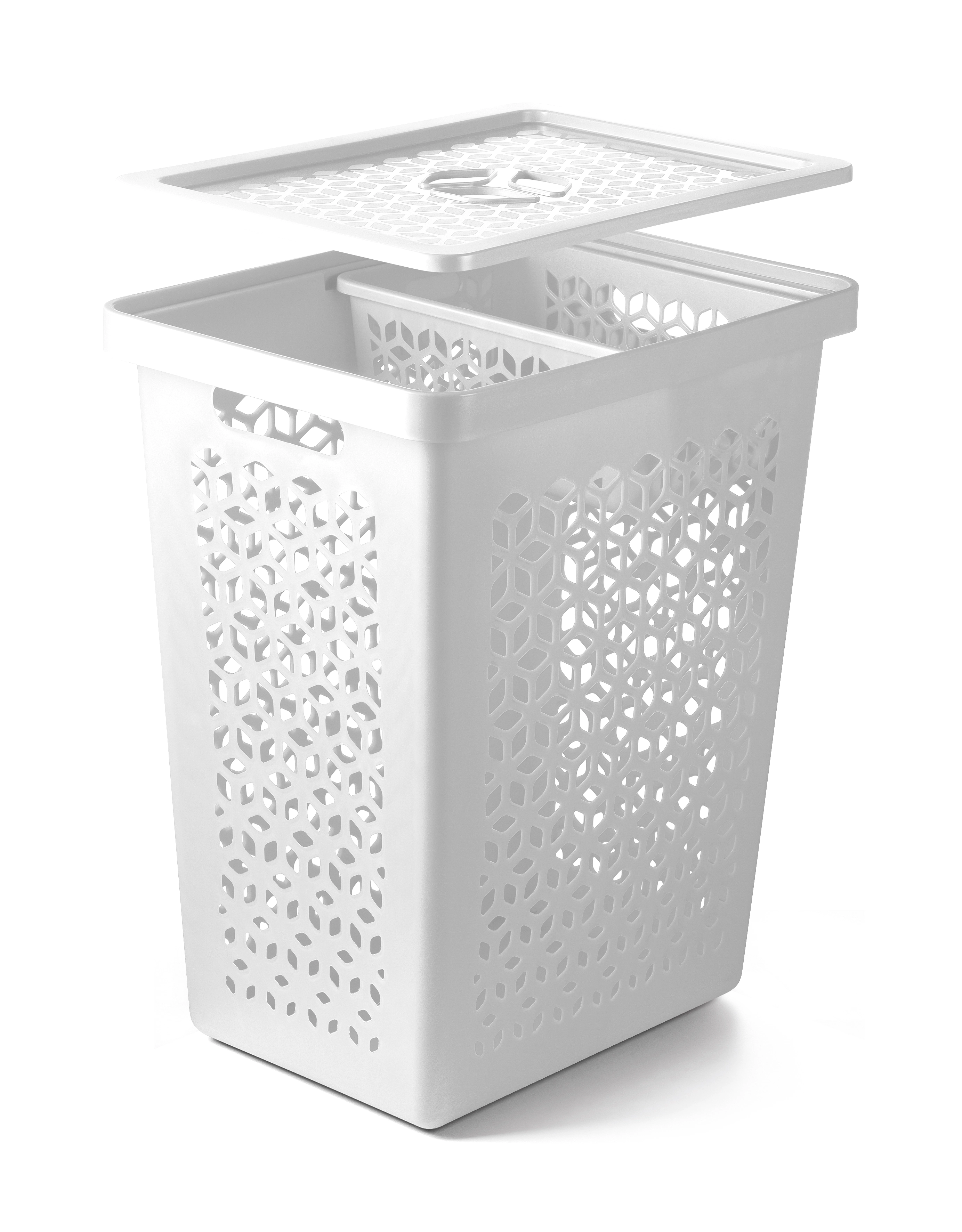 Cesto De Roupas De 55 Litros C/ Cesto Interno 6 Litros - Uz