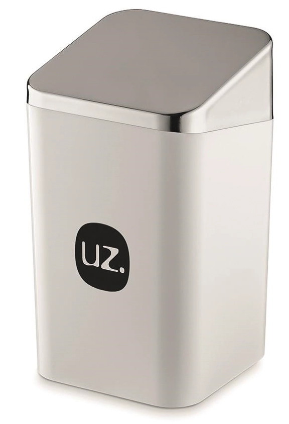 Porta Algodao Uz Slim Branco Metalizado Solido Plastico