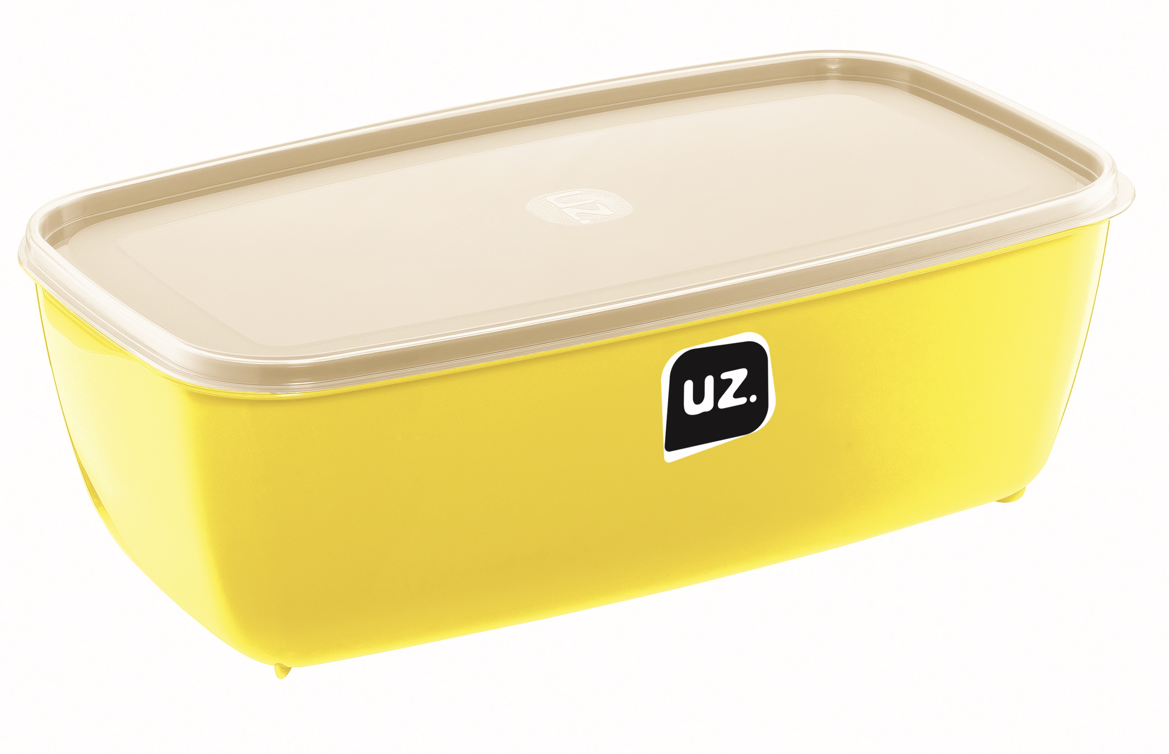 6 Multiuso Ret 5l Amarelo Claro Solido De Plastico