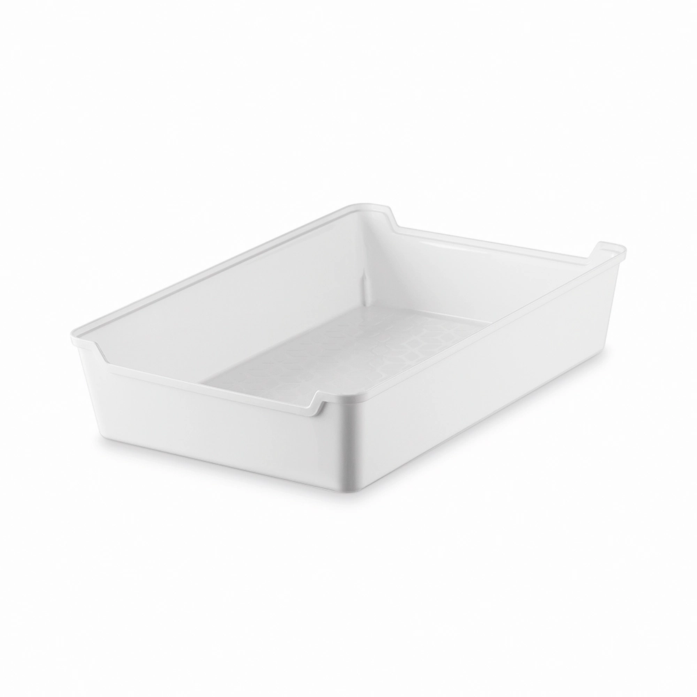 Uz381 Br / 12 Organizador De Gaveta 170x255 Branco Solido De Plastico