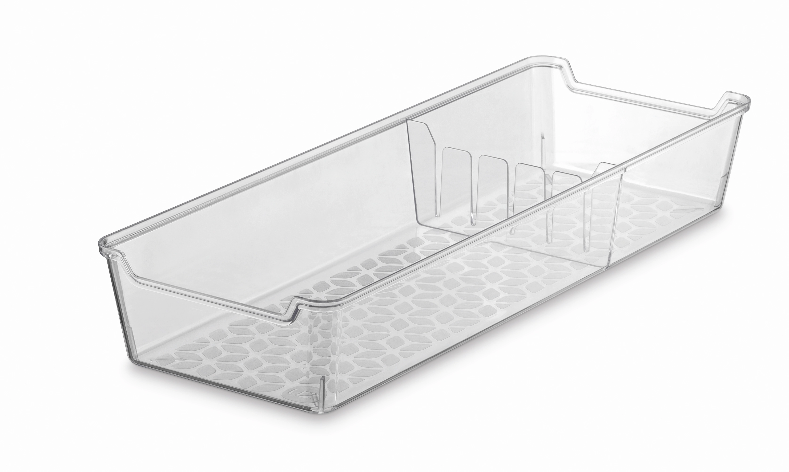 Organizador De Gaveta Divisor Porta Facas Talheres Cozinha UZ Transparente