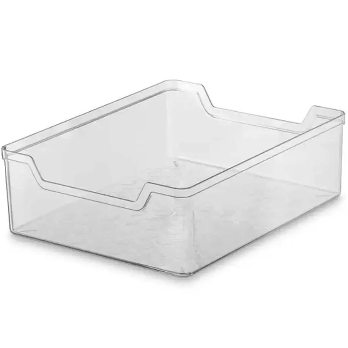 Organizador Multiuso para Geladeira e Gavetas 20x25cm UZ Caixa Plástica Transparente