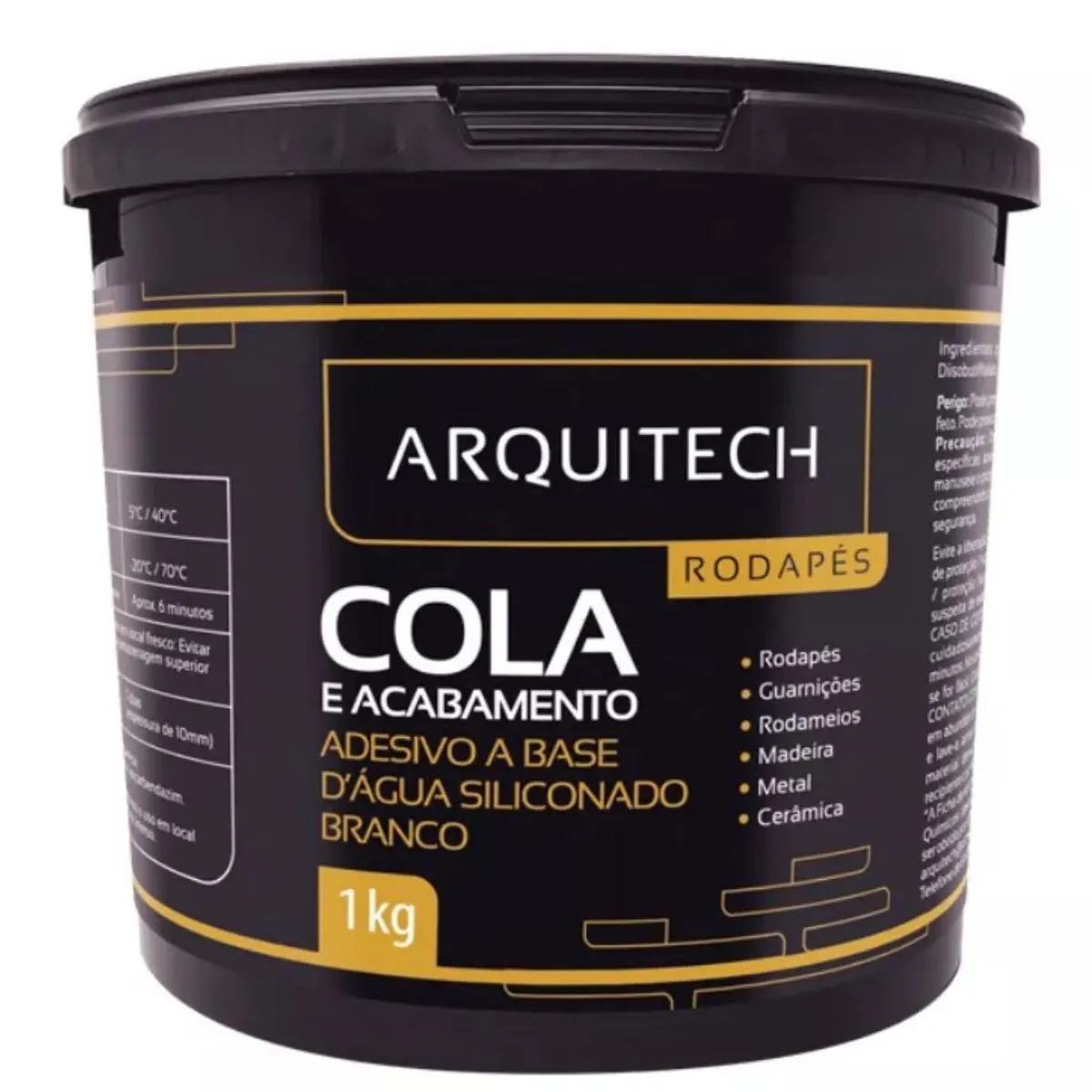 Cola Rodape Arquitech Branco 1 Kg