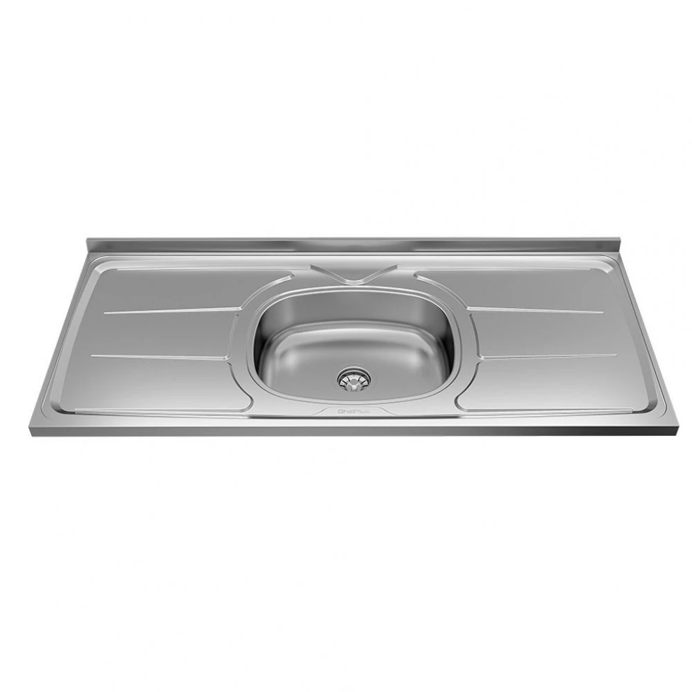Pia De Cozinha Em Inox Ghel 120cm Plus - 31230