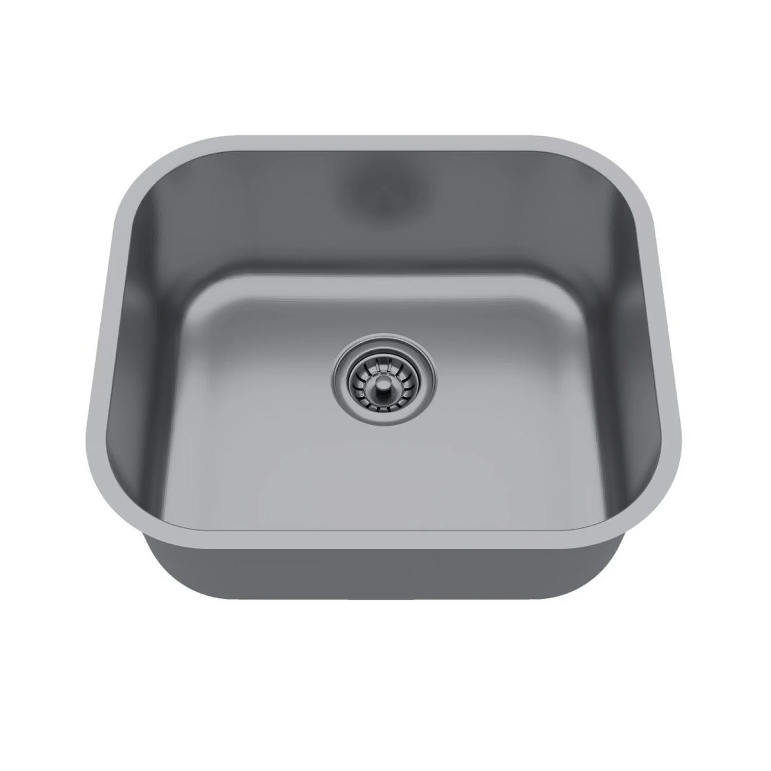 Cuba De Inox Para Cozinha N3 40x34x11cm Com Válvula Ghel Plus Cinza