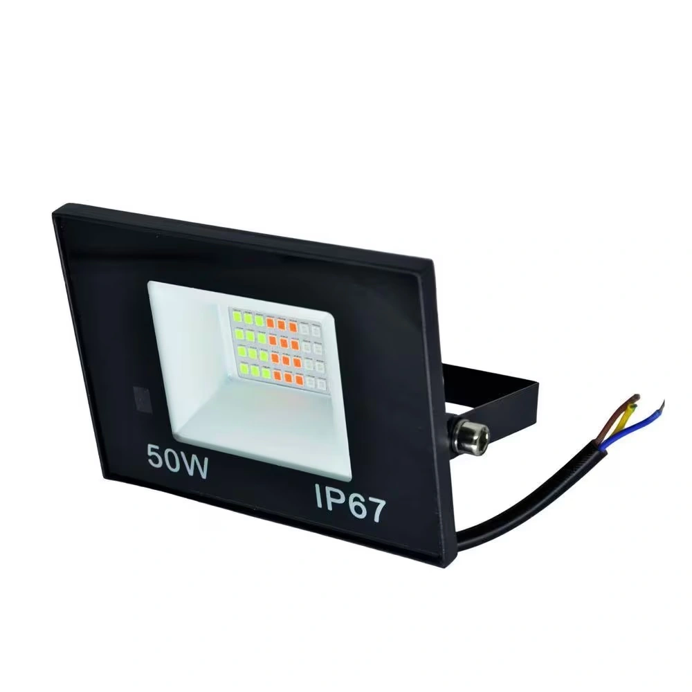 Refletor Slim Led Rgb 50w IP67 Bivolt Com Controle