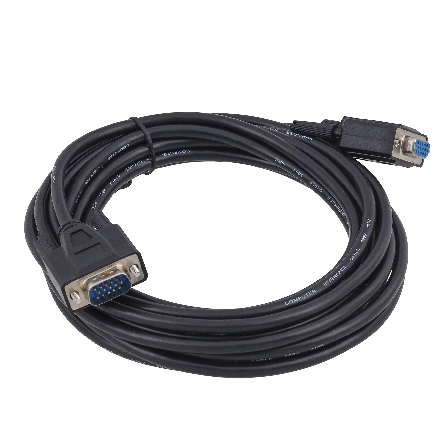 Extensão para Cabo VGA 5m Macho x Fêmea HD15 Tblack