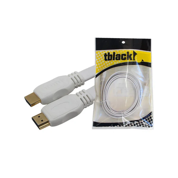 Cabo Digital HDMI 2m Branco 2.0 Flat Tblack
