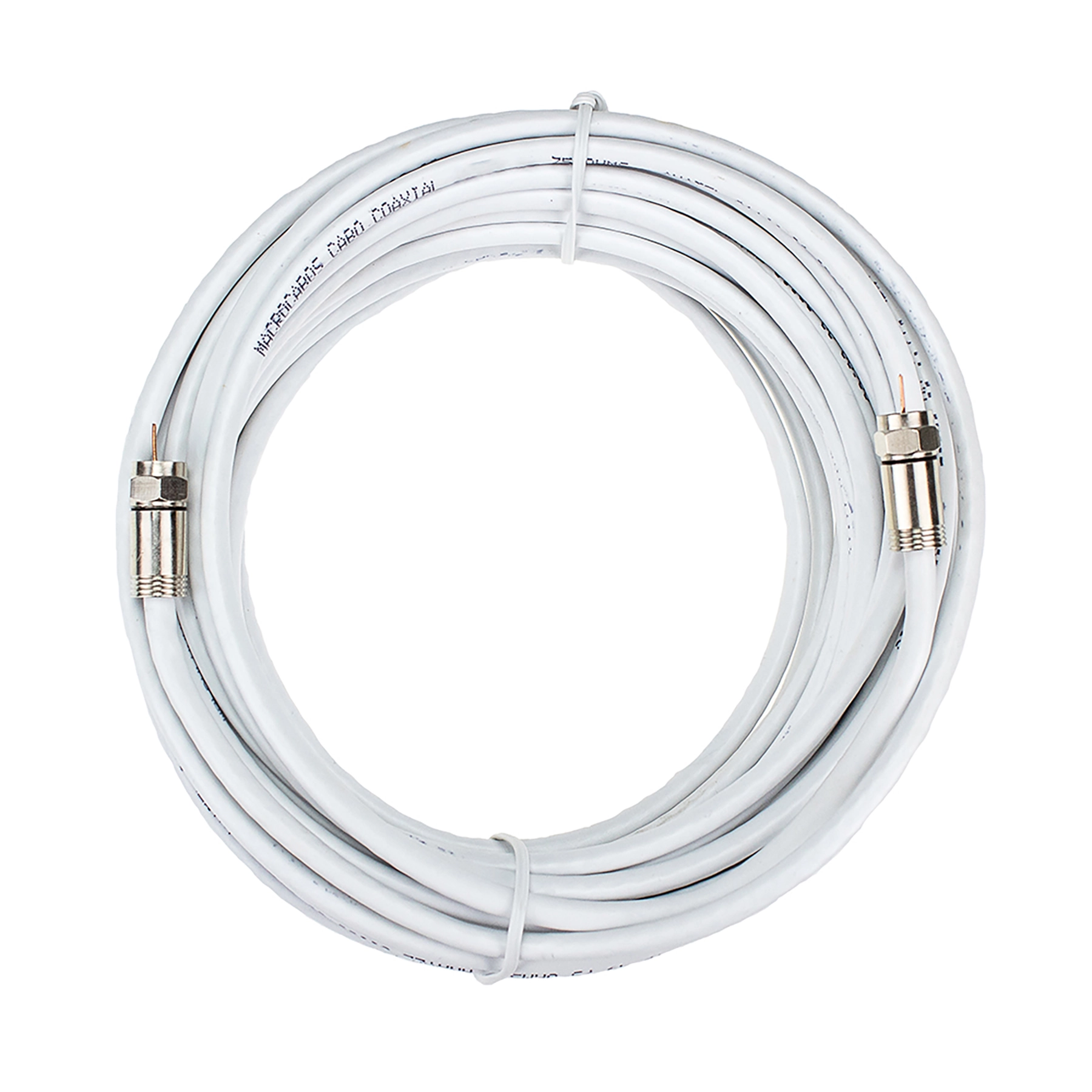 Cabo Coaxial RG6/67 Conector R5 Branco Dualcomp
