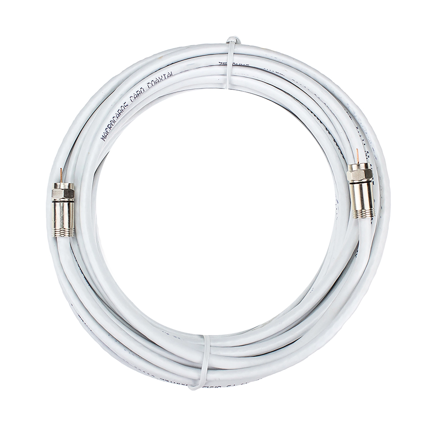 Cabo Coaxial RG6/67 Conector R2 Branco Dualcomp