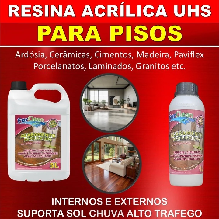 Acabamento Acrílico UHS: Para Pisos - Internos e Externos - Galão de 5 Litros