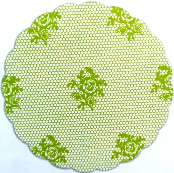 Luckyfest Fundo Rendado N7 Verde Limao