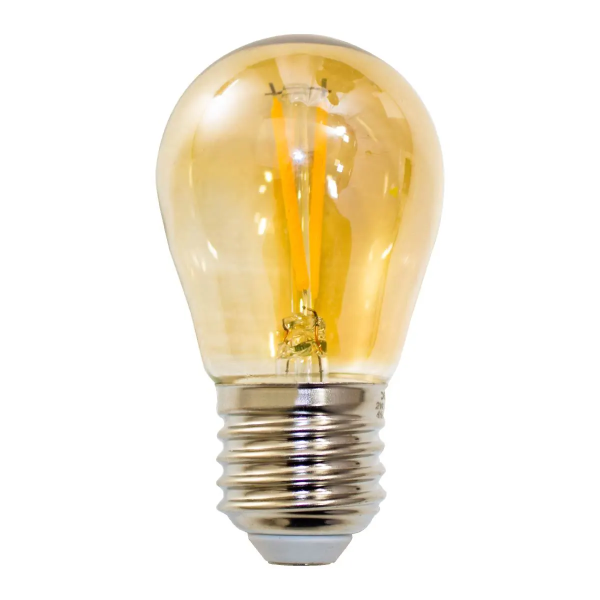 Kit 5x Lâmpada Retro Filamento Led G45 Branco Quente 2200k St1547