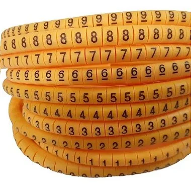 1000 Pçs - Anilha Para Cabo 2,5a 4mm Ec1 - Numeros