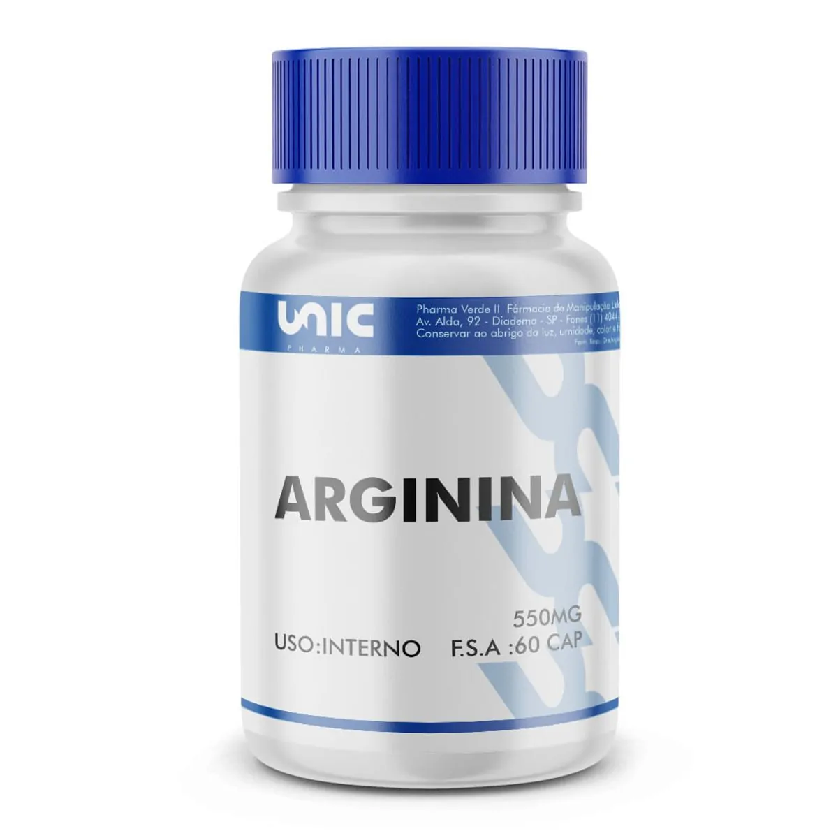 Arginina 550mg 90 Cápsulas