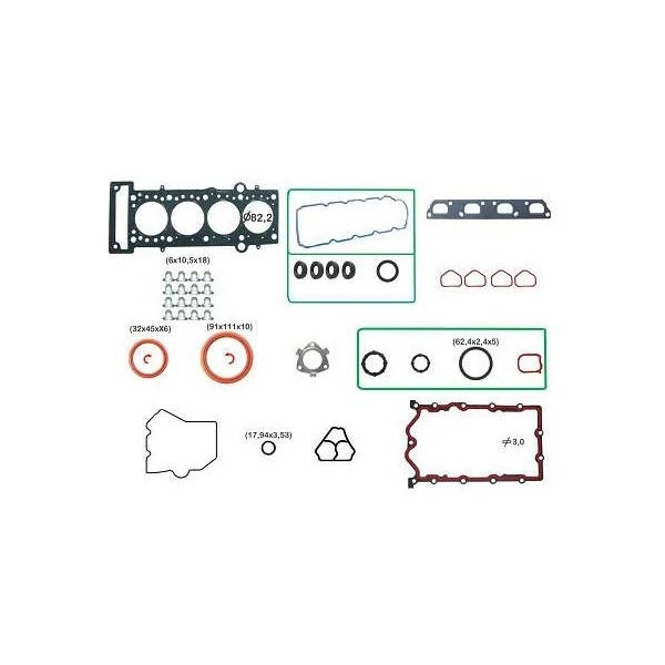 Jogo de Juntas Superior FIAT GRAND SIENA/PALIO com Retentor - JUNTA LIMA JL40106CNXR