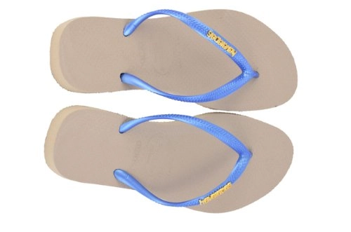 Sandalia Havaiana Slim Logo Preto/dou