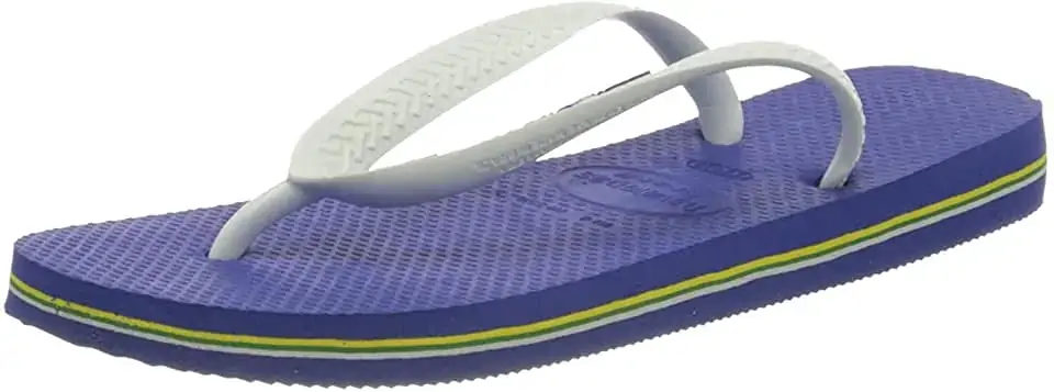 Chinelo Azul Naval Brasil Logo Havaianas N° 39/40