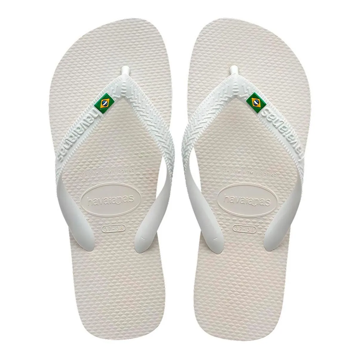 Chinelo Branco Brasil Havaianas N° 45/46
