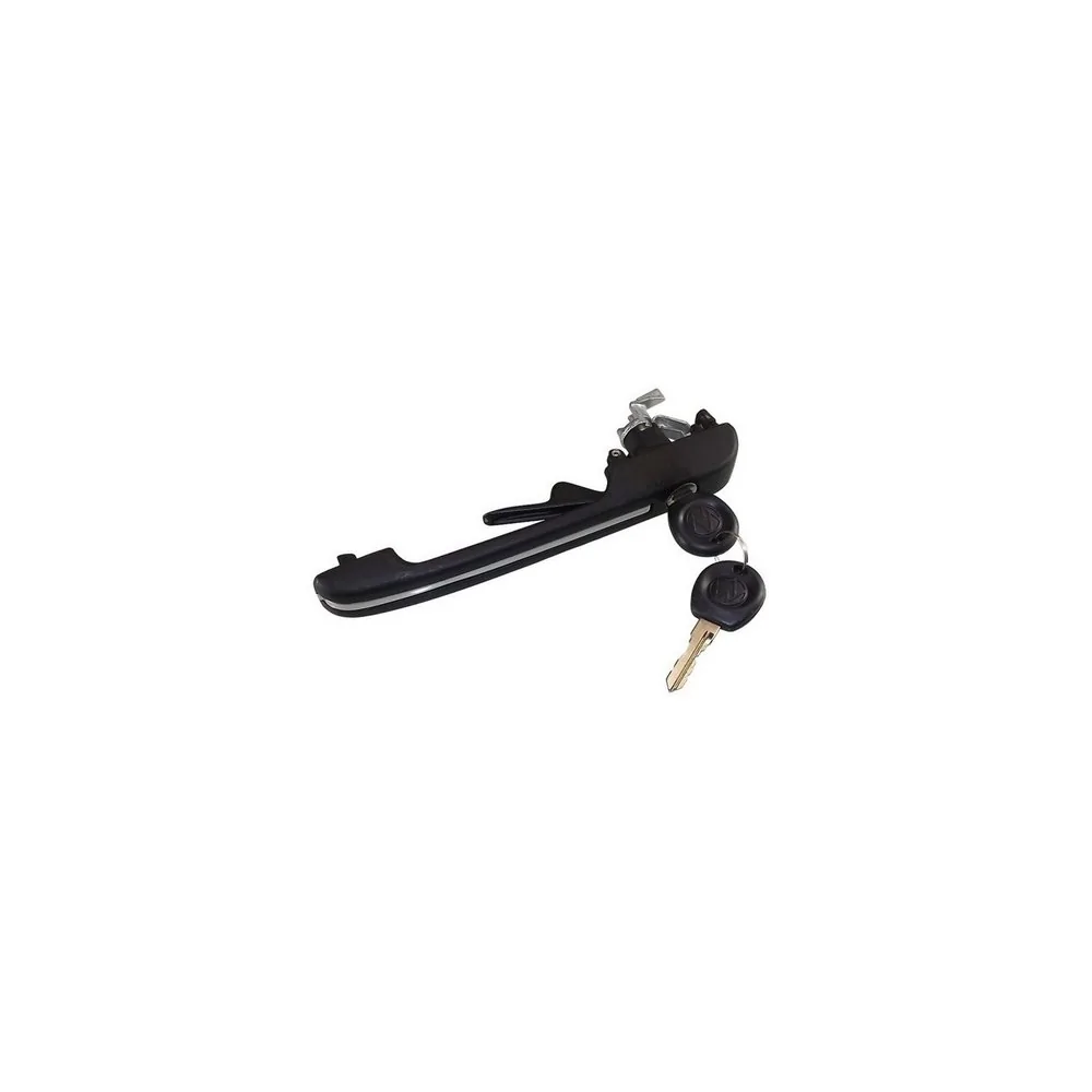 Kit Maçaneta Externa da Porta Dianteira VOLKSWAGEN QUANTUM Preta com Chave - UNIVERSAL AUTOMOTIVE 20681