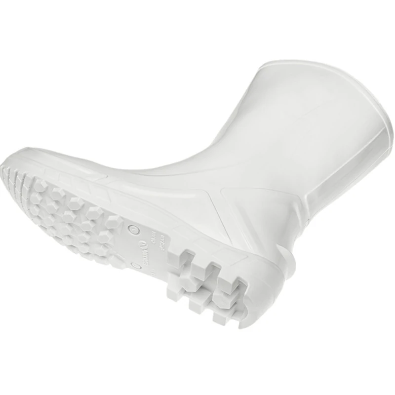Bota Segurança Pvc Vulcaflex Cano Médio S/ Forro S/ Bico 110vflex Proteção Epi Marluvas Ca 42291 Branco 35