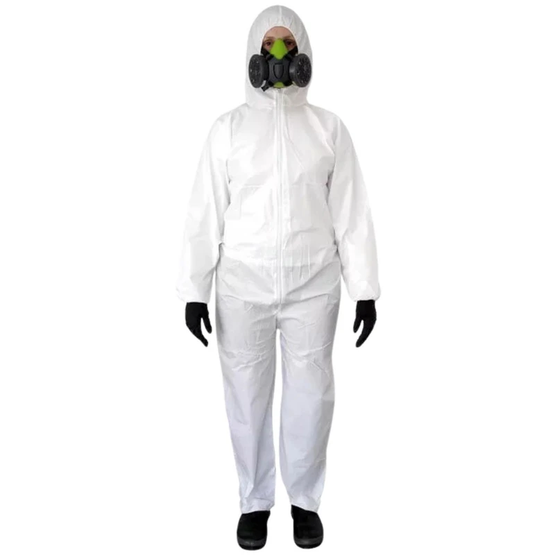 Macacão De Segurança Covertech Branco Volk Proteção Epi Ca 39183 G