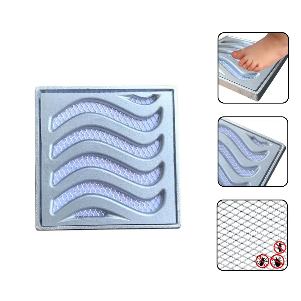 Ralo Grelha 15x15 Anti Inseto Com Aro De Fixacao