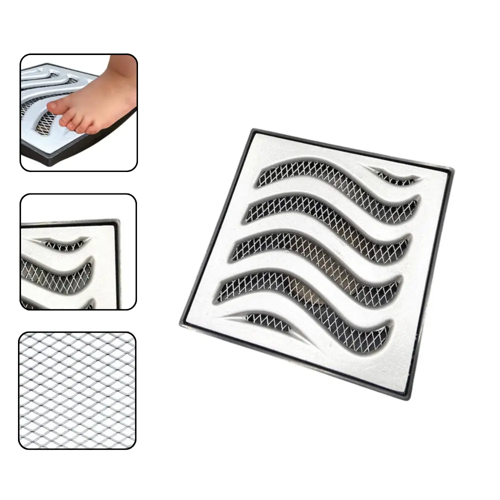 Ralo Grelha Elite 19x19cm Anti Insetos Com Caixa Coletora Saída Para Baixo