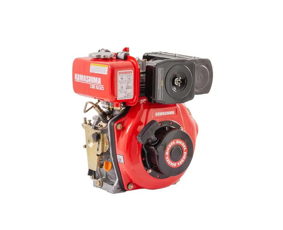 Motor Estacionário Diesel Kawashima De-500 211cc 4,2hp Refrigerado A Ar Tanque 2,5litros Rolamento Ntn Japan
