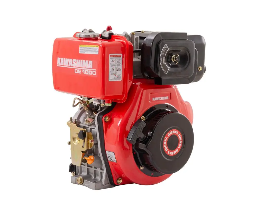 Motor Estacionário Diesel Kawashima De-1000 406cc 10hp Refrigerado A Ar Tanque 5,5 Litros Rolamento Ntn Japan