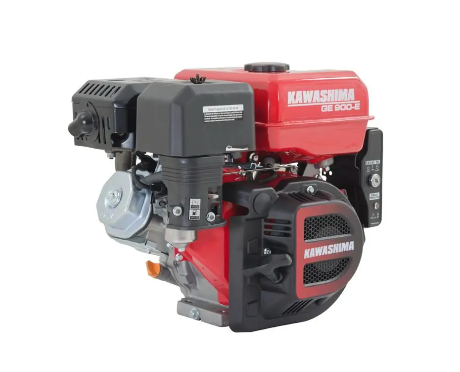 Motor Estacionário À Gasolina Kawashima Ge900-e 9hp Com Partida Elétrica