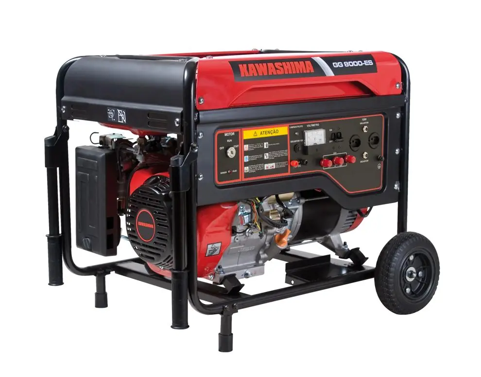 Gerador À Gasolina Kawashima Gg8000-es 8,0kw Mono Bivolt