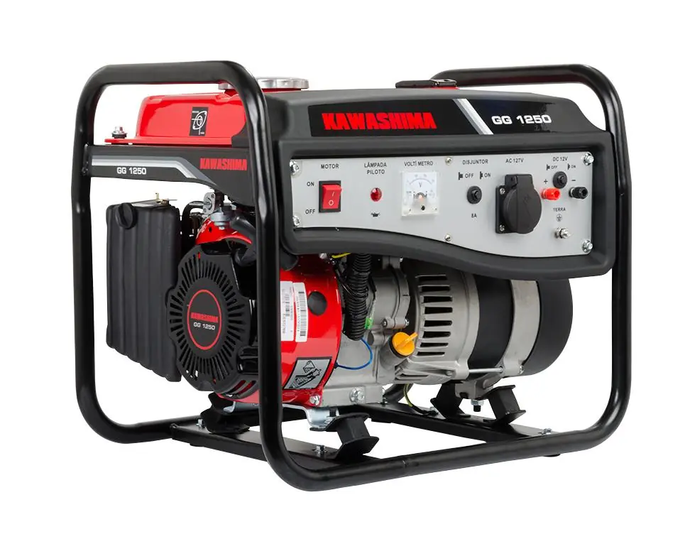 Gerador À Gasolina Kawashima Gg1250-127 1,25kw Mono 127v 60hz
