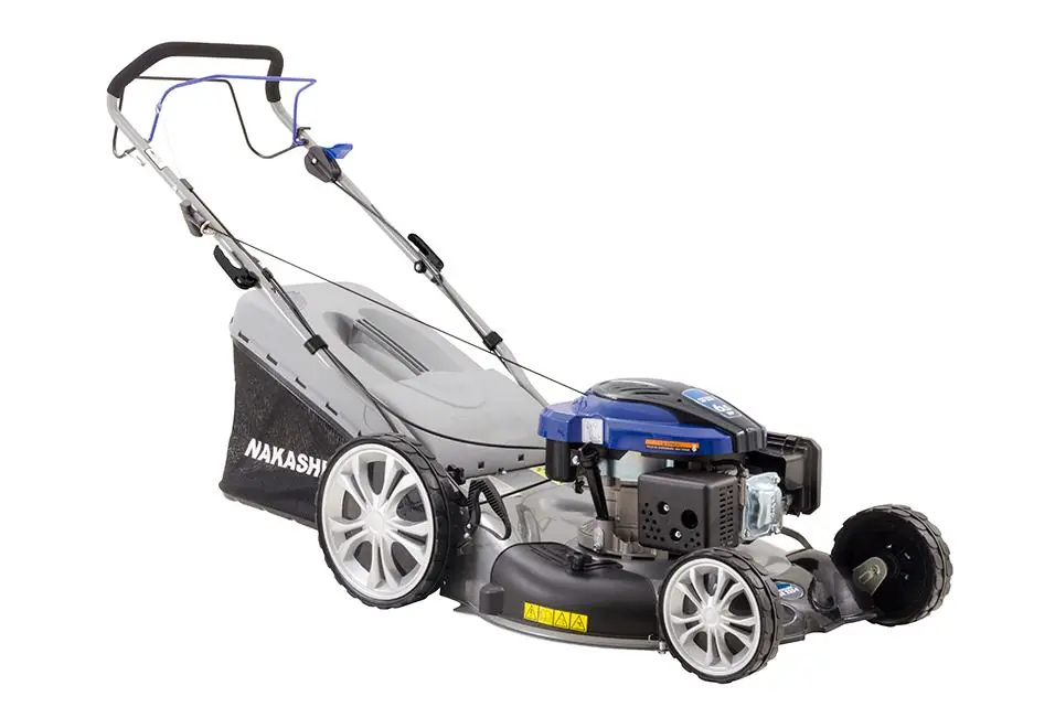 Cortador De Grama Lr-225t 196cc Nakashi 56cm 22   Com Tração Com Rec Reg Litros Central 4 Em 1