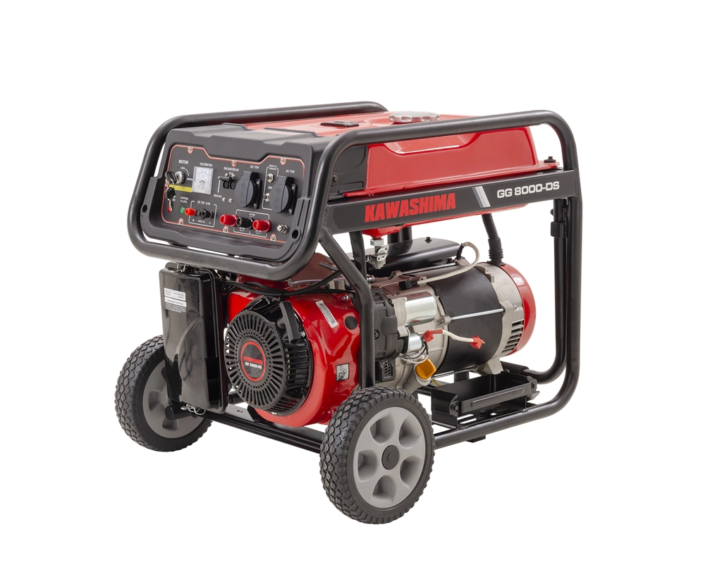Gerador À Gasolina Kawashima Gg8000-ds 8,0kw Mono Bivolt Partida Elétrica