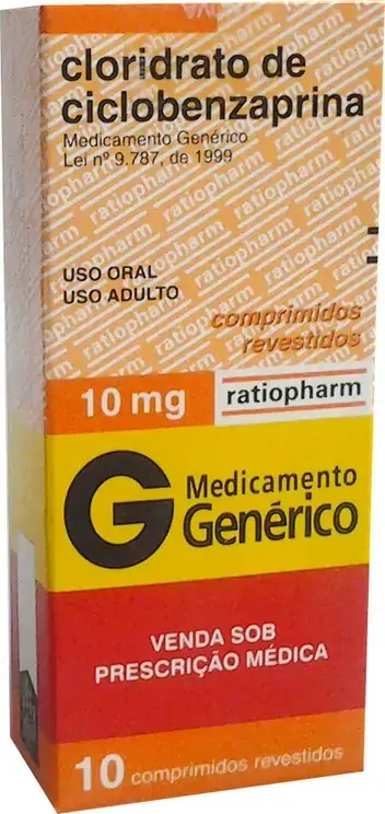 Cloridrato De Ciclobenzaprina 10 Mg 10 Comprimidos Novaquímica Genérico