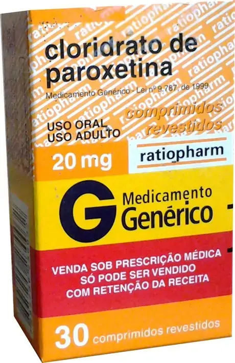 Cloridrato De Paroxetina 20 Mg 30 Comprimidos Novaquímica Genérico