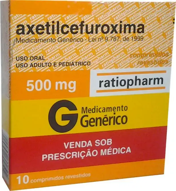 Axetilcefuroxima 500 Mg 10 Comprimidos Novaquímica Genérico