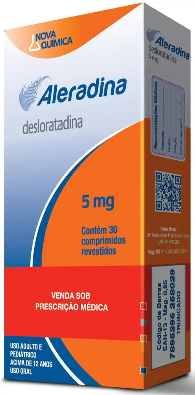 Aleradina 5mg 1bl X 30 Comp Rev