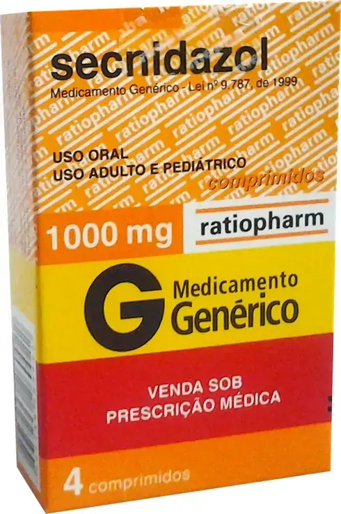 Secnidazol 1000 Mg 4 Comprimidos Genérico