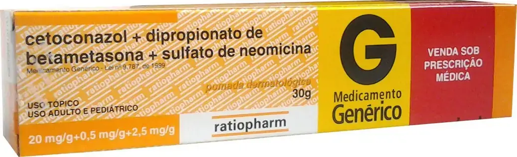 Cetoconazol Dip Betametasona Sulf Neomicina 20 0,5 2,5mg/g C