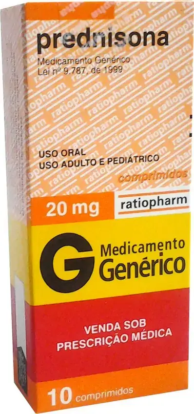 Prednisona 20 Mg 10 Comprimidos Genérico